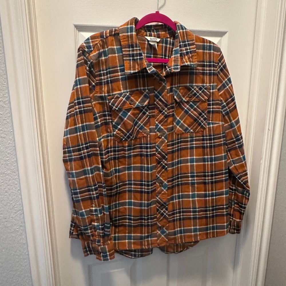 Men's Burlyweight Flannel Relaxed Fit Shirt-XL-Blue-Duluth Trading